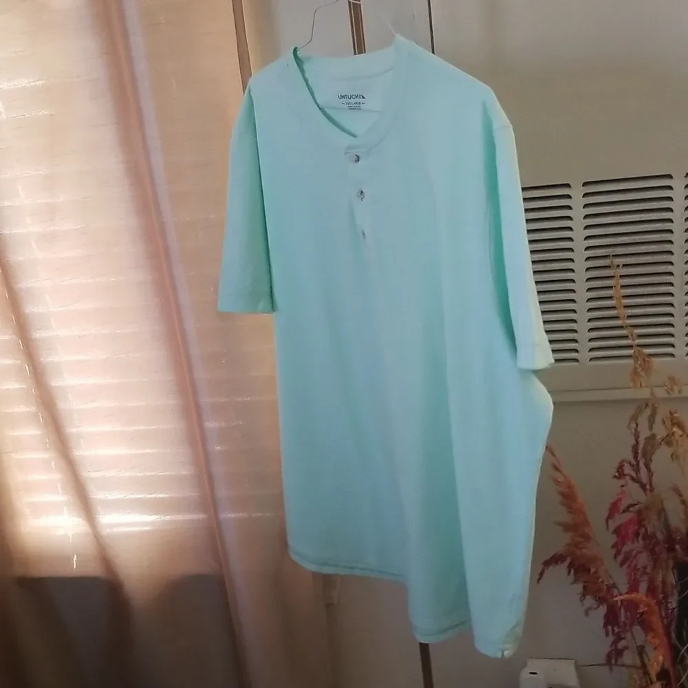 Untuckit Mint Green Men's Shirt Size XXXL